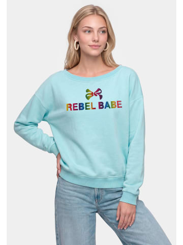 myMo Women Sweatshirt in Aqua