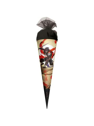 Geschenk-Schultüte klein 35 cm rund Ninja
