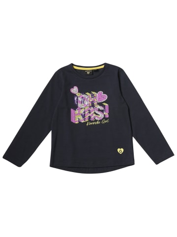 KOROSHI LANGÄRMELIGES MÄDCHEN T-SHIRT in blau