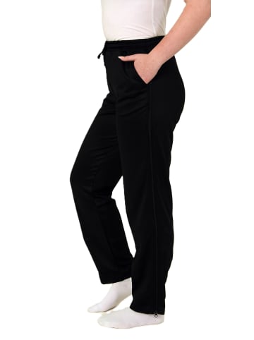 NORMANN Trainingshose Rehahose seitlicher Reißverschluß - 88942 in schwarz