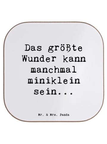Mr. & Mrs. Panda Untersetzer Spruch Wunder Entdecken mit Spruch in Weiß