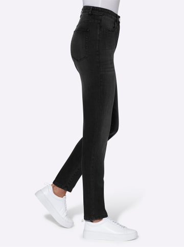 Sieh an! High-waist-Jeans in black denim