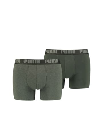 Puma Boxershort 2er Pack in Grün Melange