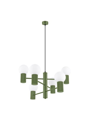 Nice Lamps Kronleuchter ORBITAL 6 olive H 230 cm