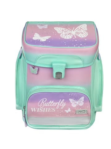 SCOOLI EasyFit Schulranzen Set 5-tlg. Butterfly Wishes in blau