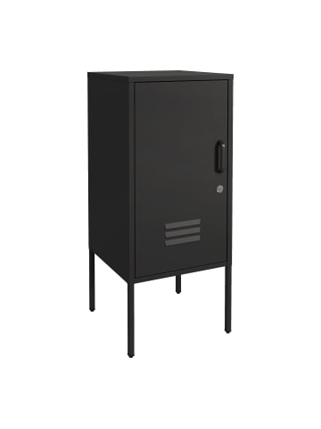 en.casa Nachtschrank Hausjärvi in Schwarz (H)82cm (B)35cm (T)35cm