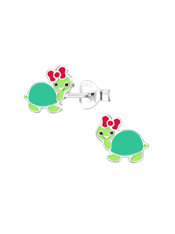 Alexander York Ohrstecker SCHILDKRÖTE MIT SCHLEIFE in 925 Sterling Silber, 2-tlg.