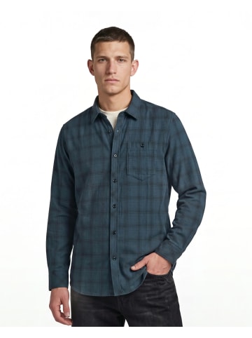 G-Star Raw One Pocket Regular Hemd vintage navy small window check