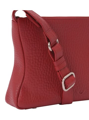 VLD VOi Leather Design Hirsch Umhängetasche Leder 27 cm granat