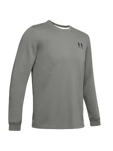 Under Armour Sweatshirt Sportstyle Terry Logo Crew Long Sleeve in gruen