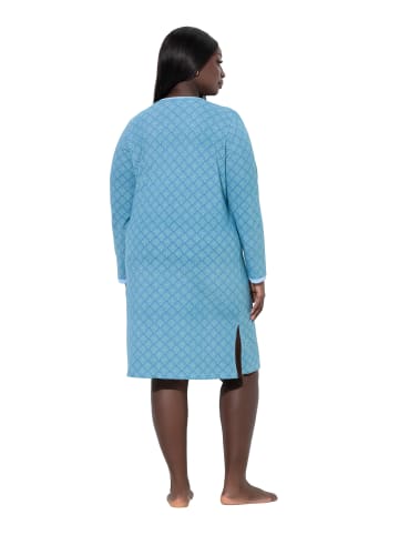 Ulla Popken Nachthemd in wasserblau