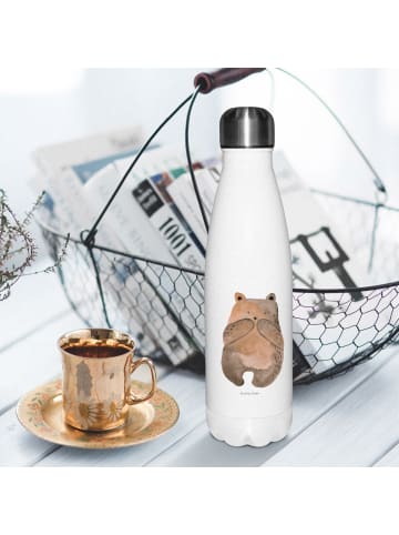 Mr. & Mrs. Panda Thermos Bär Verlust ohne Spruch in Weiß