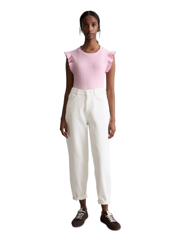 Marc O'Polo DENIM Ärmelloses Volant-Top regular in Light Pink