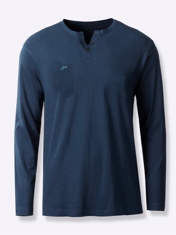 WITT WEIDEN Schlafanzug-Shirt in dunkelblau