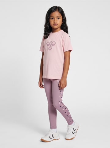 Hummel T-Shirt Hmljr Reg Mädchen in GRAY RIDGE/PALE LILAC