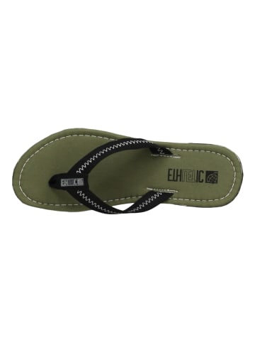 ethletic Zehentrenner Flip Classic in camping green funky black