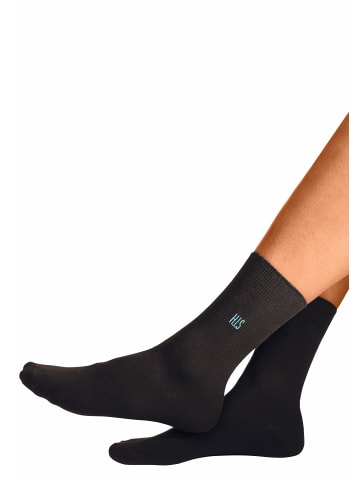 H.I.S Basicsocken in schwarz