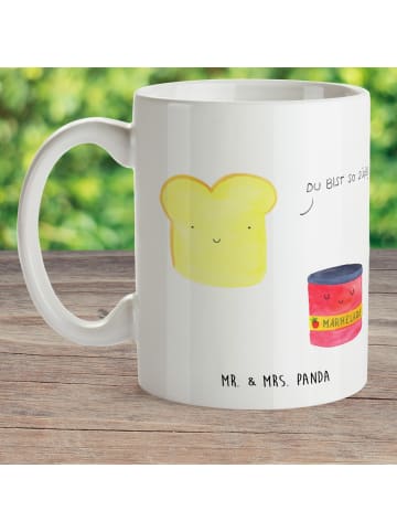 Mr. & Mrs. Panda Pott Toast Marmelade ohne Spruch in Weiß