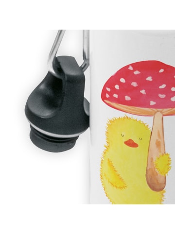 Mr. & Mrs. Panda Trinkflasche Küken Fliegenpilz ohne Spruch in Weiß