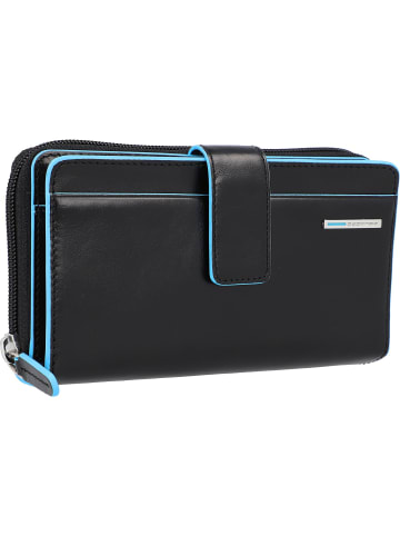 Piquadro Blue Square Geldbörse RFID Leder 17,5 cm in schwarz