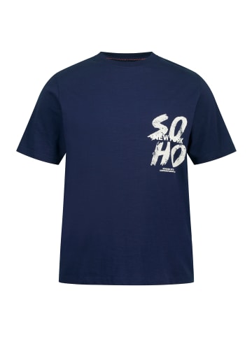 STHUGE Kurzarm T-Shirt in tinten blau