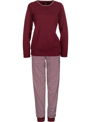 Erwin Müller Single-Jersey Schlafanzug in rubin