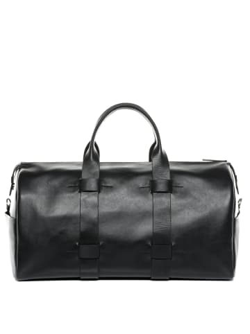 FEYNSINN Leder-Reisetasche Leder Weekender Unisex TROY in schwarz