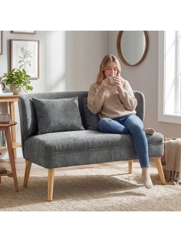 HOMCOM 2-Sitzer-Sofa-117L x 65B x 78,5H cm-Grau