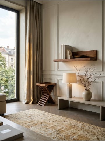 KADIMA DESIGN Wandregal Massivholz | Flexibel, Pflegeleicht, Verschiedene Größen in Braun