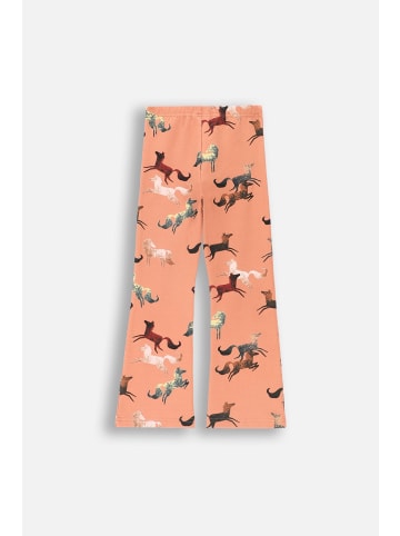 Coccodrillo Sweat-Leggings mit langen Hosenbein in gedämpftes Rosa