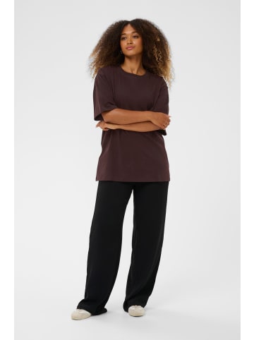 Cream T-shirt CROkina Baggy fit in Chocolate Plum