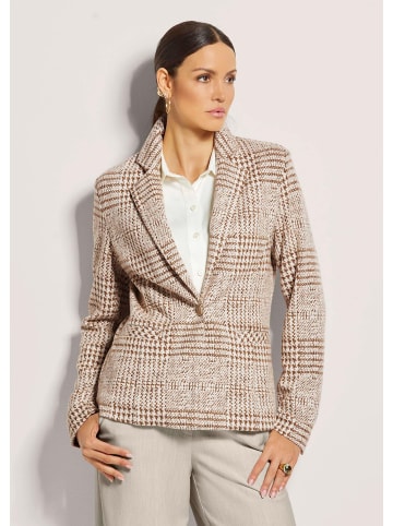 MADELEINE Kurzblazer in caramel / perlweiß