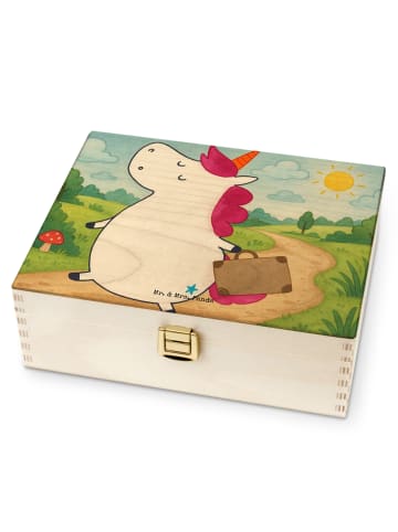 Mr. & Mrs. Panda Teebox Einhorn Koffer Design ohne Spruch in Weiß