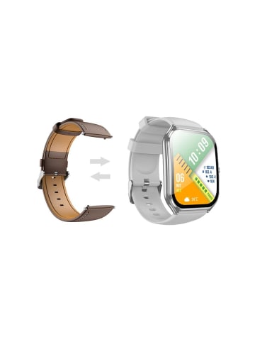 HOCO Smartwatch Y28 AMOLED Bluetooth Anrufuhr Silber