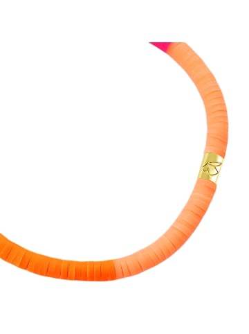 Glanzstücke München Armband aus Sterling Silber mit Heishi Perlen in gelbgold