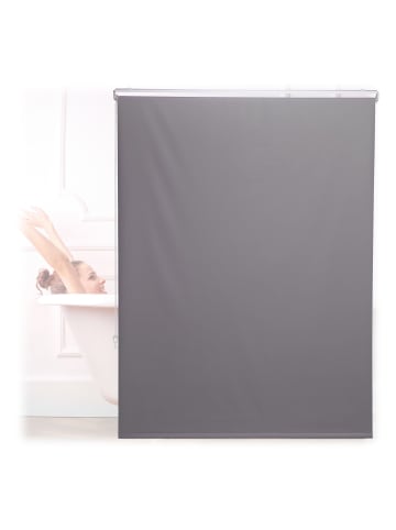relaxdays Duschrollo in Grau - (B)120 x (H)240 cm