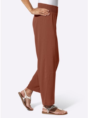 Sieh an! Schlupfhose in rotbraun
