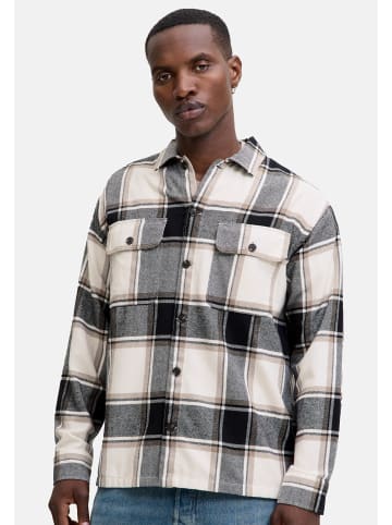 Jack & Jones Hemdjacke / Overshirt Charge in Beige / schwarz