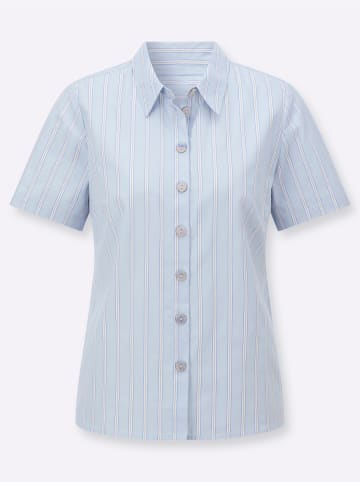 WITT WEIDEN Streifenbluse in hellblau-ecru-gestreift