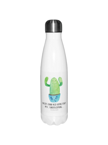 Mr. & Mrs. Panda Thermosflasche Kaktus Happy mit Spruch in Weiß