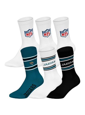 NFL Socken 6er Pack in Jacksonville Jaguars/Weiß