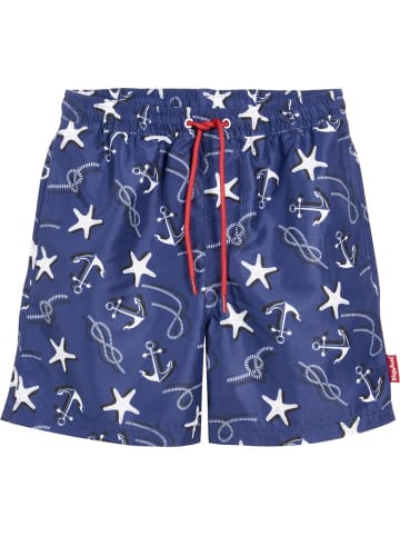 Playshoes Kinder Badeshort "Beach-Short maritim" in Blau