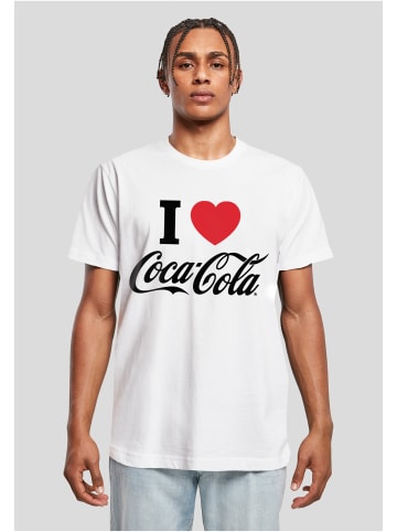 Merchcode Merchcode Herren Coca Cola I Love Coke Tee in white