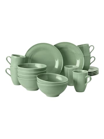 Seltmann Weiden 18-tlg. Frühstücks-Set Beat Color Glaze in Salbeigrün