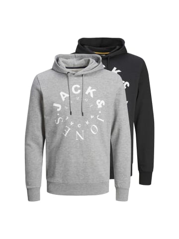 Jack & Jones Sweatshirt 2er Pack in Schwarz/Grau