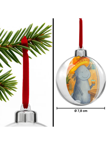 Mr. & Mrs. Panda Weihnachtskugel Axolotl Tequila Design ohne Spruch in Weiß