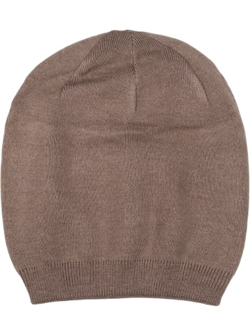 styleBREAKER Strick Beanie Mütze in Taupe