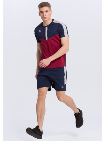 erima Squad Worker Shorts in new navy/silver grey