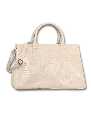 Toscanto Leder Henkeltasche Toscanto Tasche beige ca. 40cm
