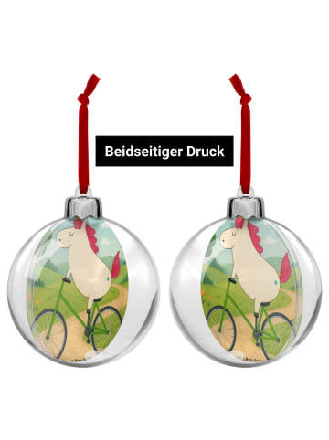Mr. & Mrs. Panda Christbaumkugel Einhorn Radfahrer Design ohne S... in Weiß